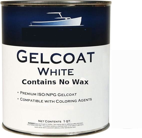Gelcoat White Unwaxed Quart