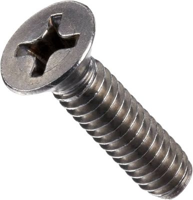 Vis à Métaux à Tête Plate 10-24 X 3"  Inox.