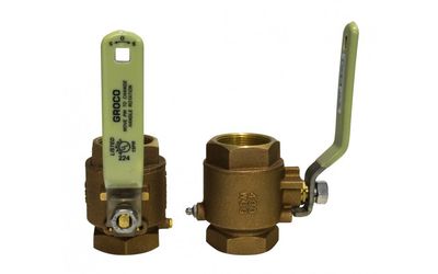 Bronze Full-Flow Inline Ball Valve 3/4" NPT