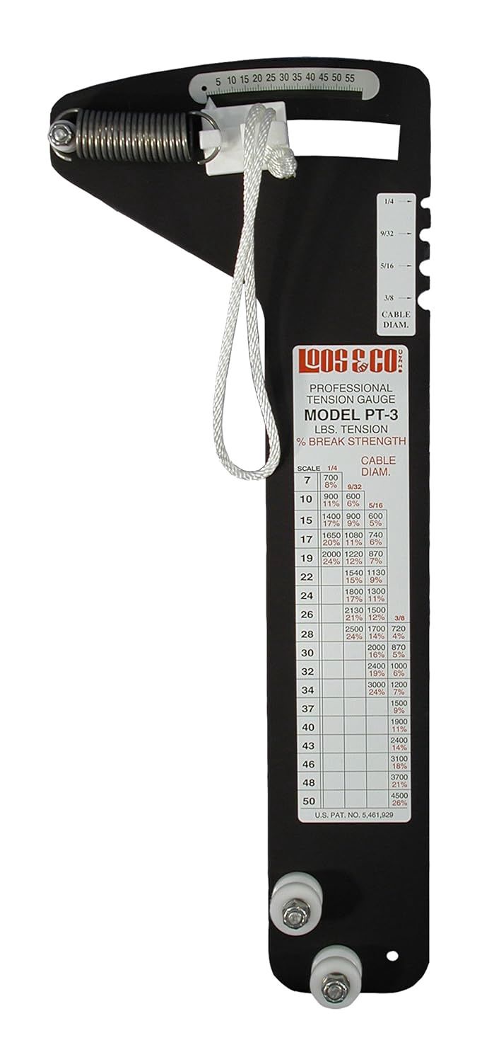 Professional Model Cable / Wire Tension Gauge 1/4-3/8" Cable (PT-3)