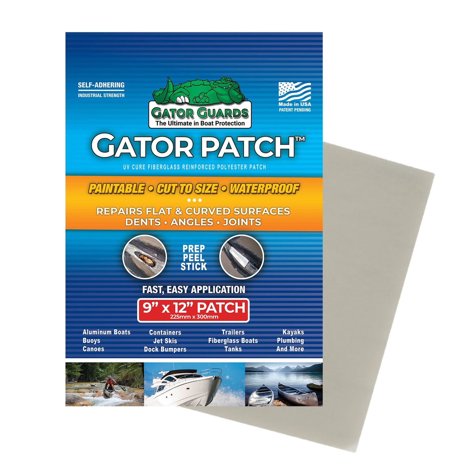 Gator Patch Just Prep, Peel, and Stick., Size: 3" x 18"