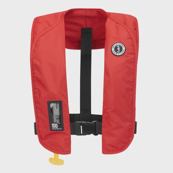MIT 100 Convertible Auto/Manual Inflatable PFD (MD2040), Colour: Red