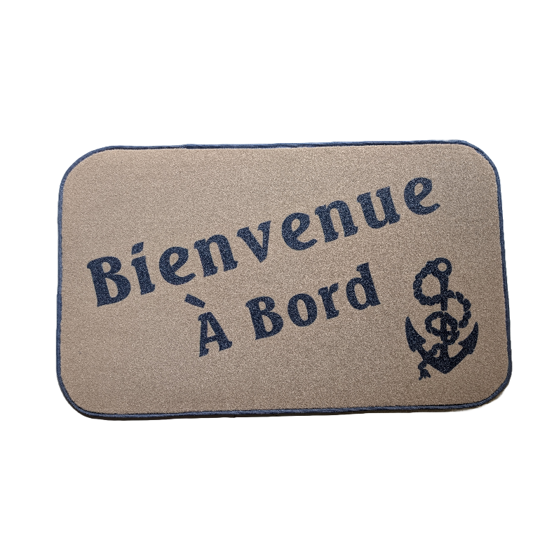 Mat 'Bienvenue à bord' 18" x 30"