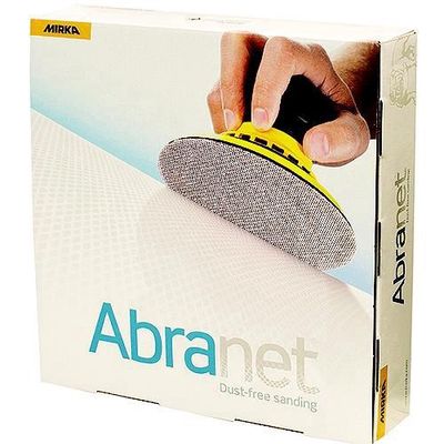 Abranet Ace Mesh Dust Free Abrasive-Grip Attachment, 6" P40  25/pk