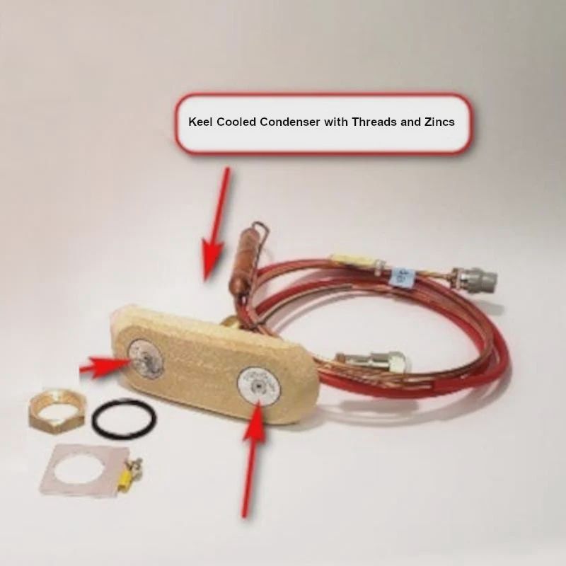 Keel Cooler Long Threads with Zinc (E50362Z)