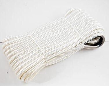 Anchor Line Braided  3/4"  x 250'  With Nylon Thimble