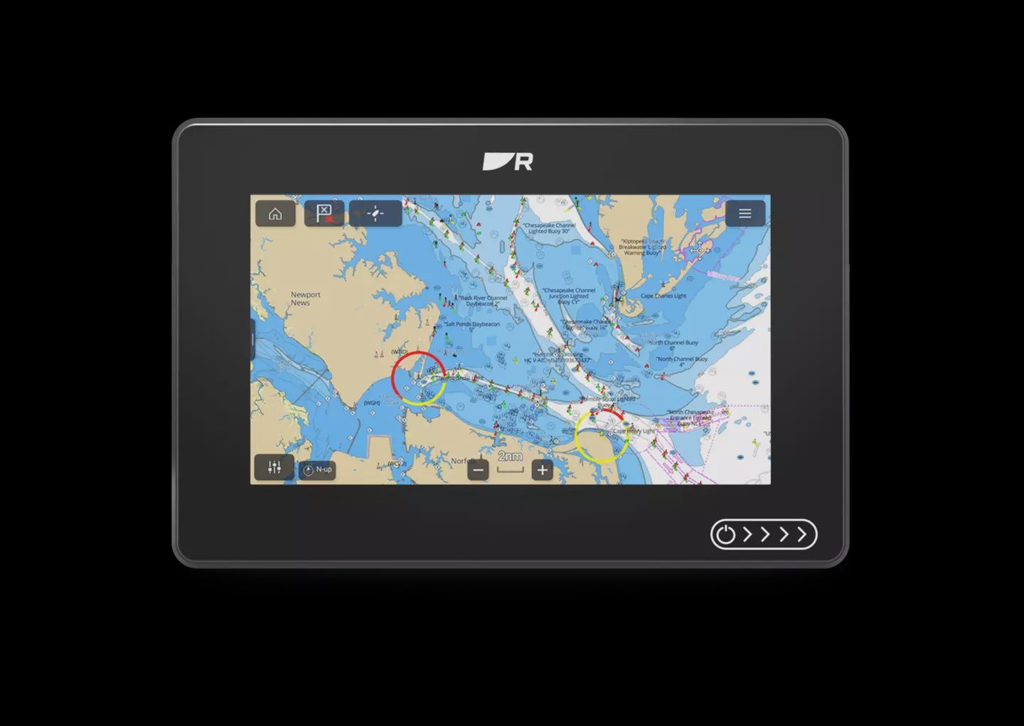 Axiom 2 Chartplotters 7" 9" or 12", Lighthouse Chart Option: No Chart, Size: 7", Sonar Option: No Sonar