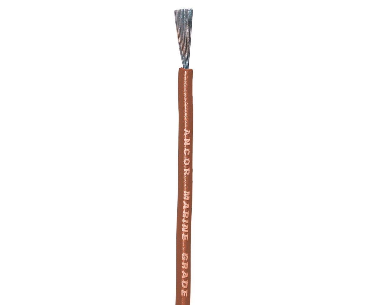 Wire AWG 12 Tinned Copper Brown / foot