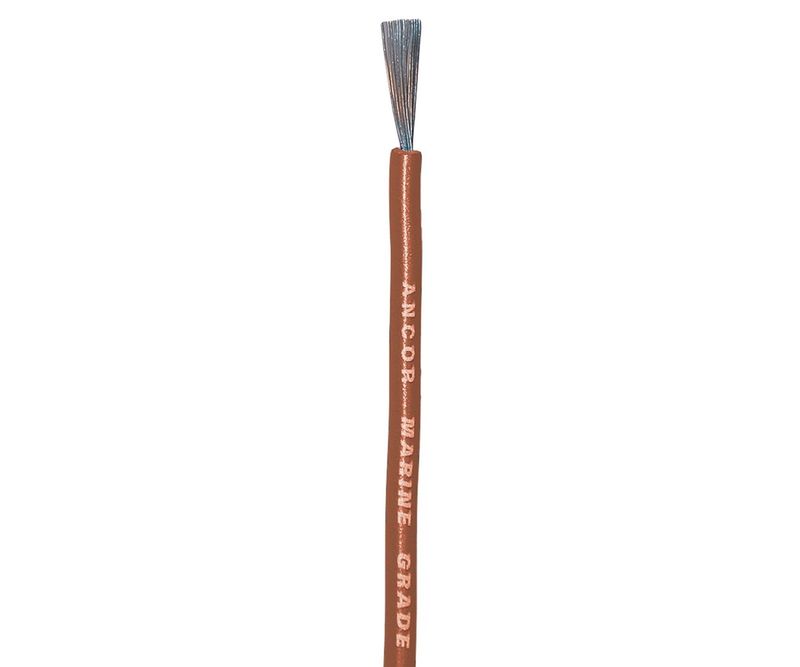 Wire AWG 12 Tinned Copper Brown / foot