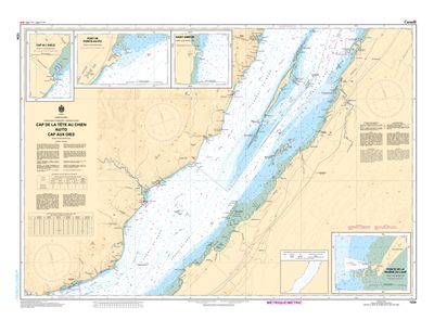 Cap de la Tête au Chien au Cap aux Oies  | Carte CHS 1234