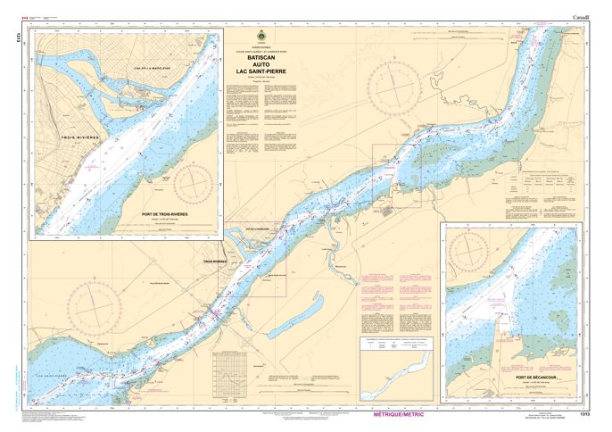 Batiscan to Lac Saint-Pierre  |  CHS Chart 1313