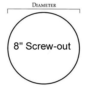 Gasket for Beckson 8″ Screw-out Deck Plates. (D8S-G )