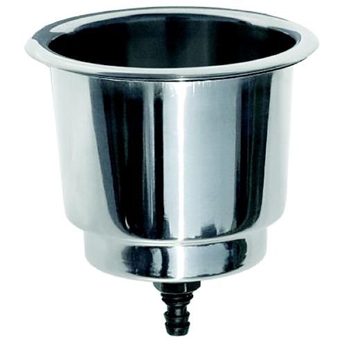 Flush Mount Drink Holder with Drain and Plug (60002)
