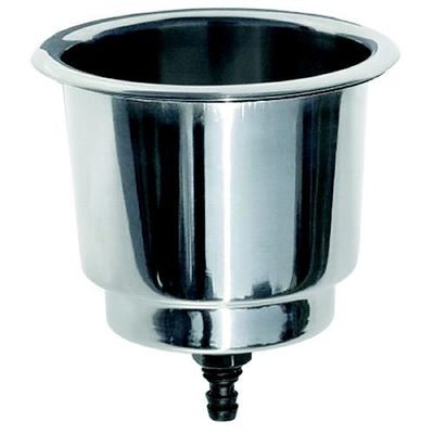 Flush Mount Drink Holder with Drain and Plug (60002) Flush Mount Drink Holder with Drain and Plug (60002)