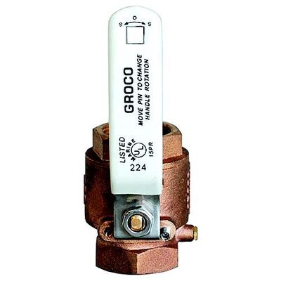 Vanne à Bille en Ligne à Passage Intégral en Bronze 1-1/2" ( IBV1500 )