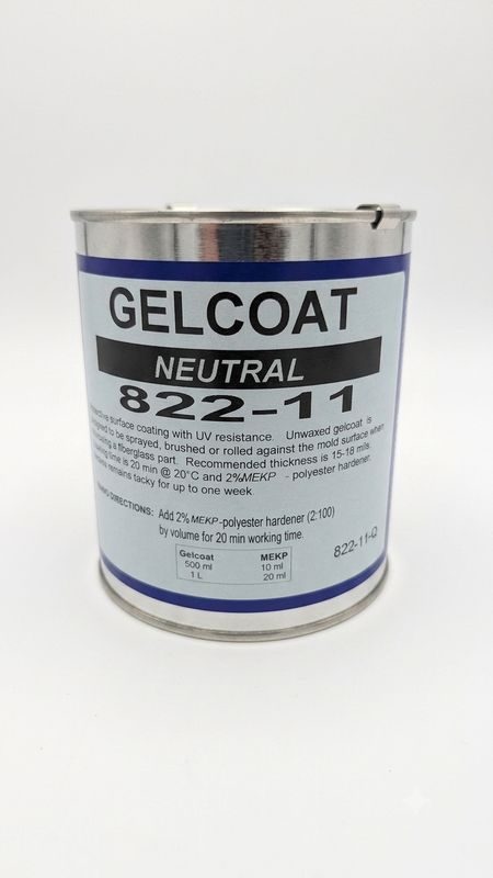 Neutral Gelcoat Unwaxed 1 Litre (822-11-Q) Neutral Gelcoat Unwaxed 1 Litre (822-11-Q)