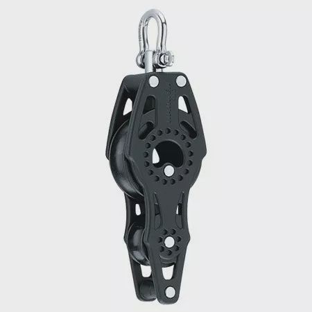 Block Fiddle 40mm With Swivel And Becket (2656)