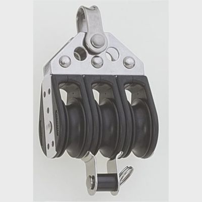 Poulie  Triple 28 mm Roulement à Billes Avec Ringot (11-68)