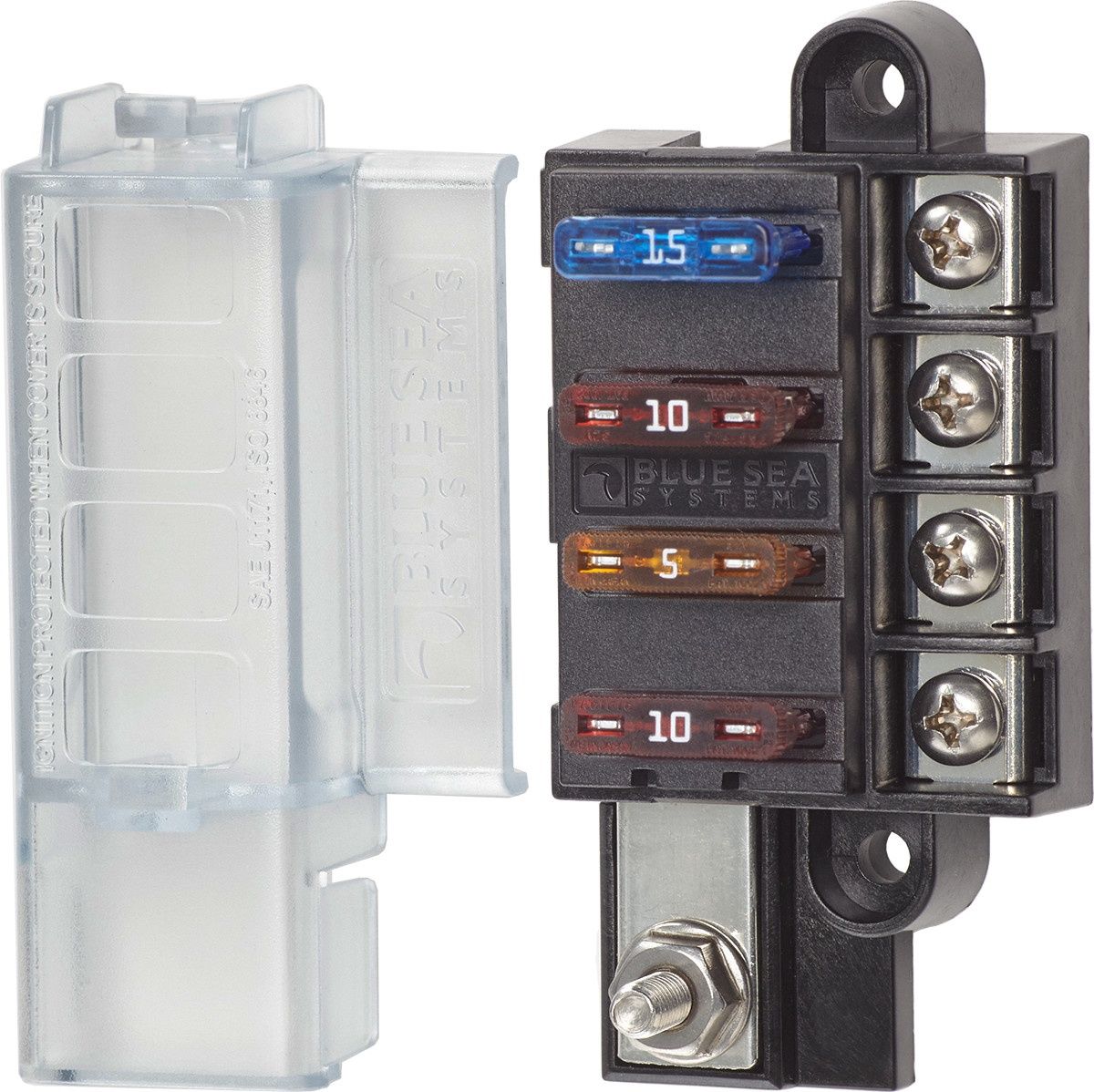 ST Blade Compact Fuse Block - 4 Circuits (5045)