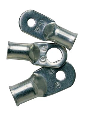 Cosses de Batterie étamées n° 2 Qualité Marine 1/4" - 25/pqt Cosses de Batterie étamées n° 2 Qualité Marine 1/4" - 25/pqt