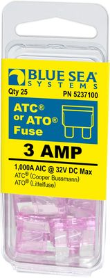 Fuse ATO / ATC 3A  25/pk  (5237100)