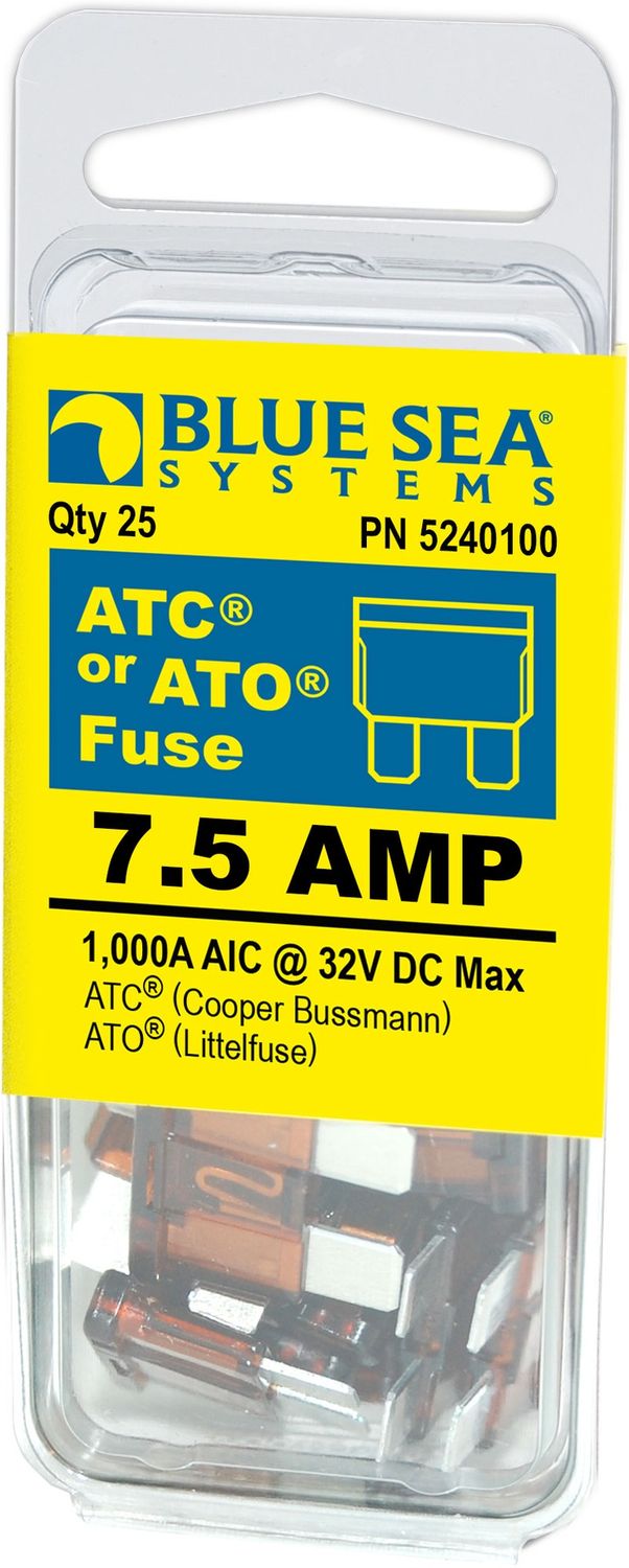 Fuse ATO / ATC 7.5A  25/pk (5240100)