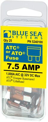 Fuse ATO / ATC 7.5A  25/pk (5240100)