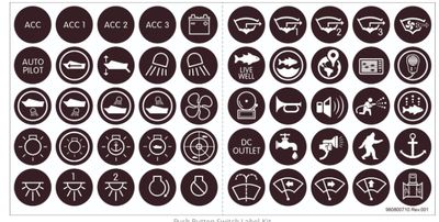 Push Button Switch Label Kit (4230) Push Button Switch Label Kit (4230)