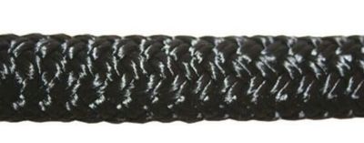 Double Braid Polyester 1/2"  Black  /foot (1/2 YBBK)