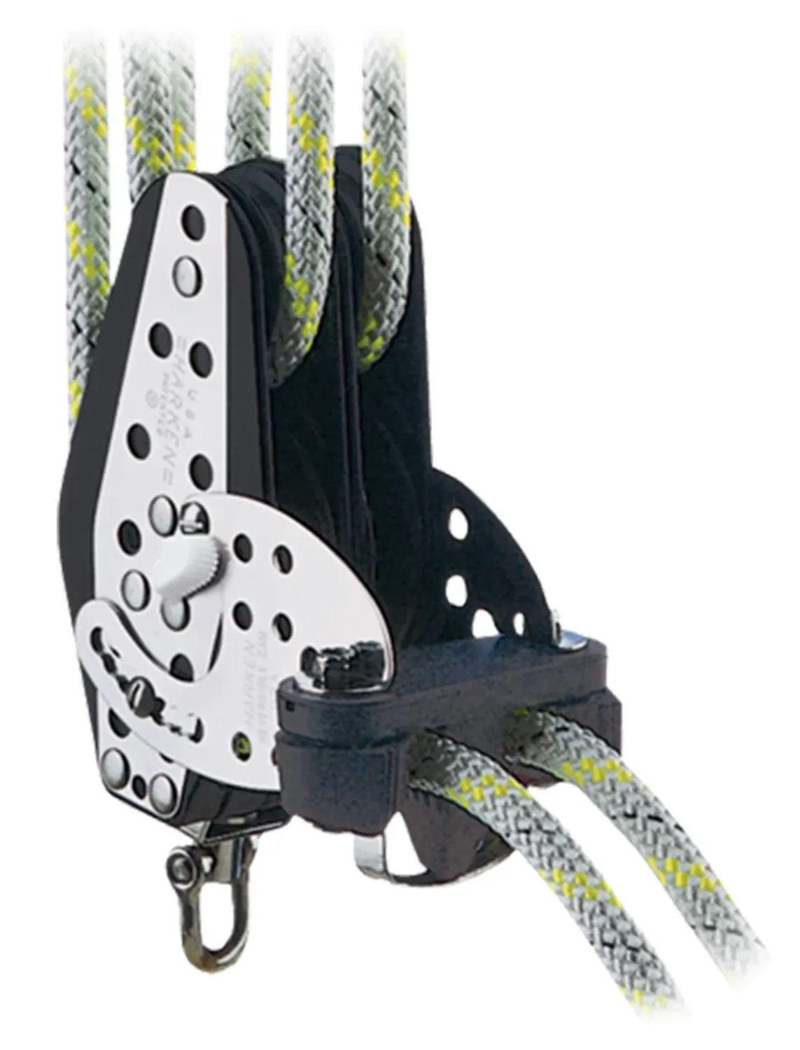 Block Fiddle Double 3"Hexaratchet®  with Swivel Standup Base and  Cam Cleat (401)