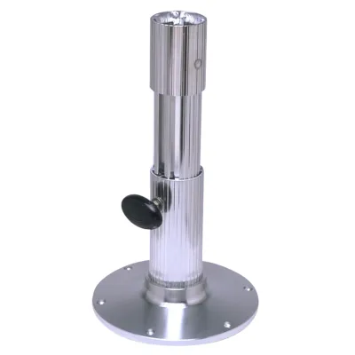 Fluted Series Adjustable Height Pedestal Stanchion (75535)