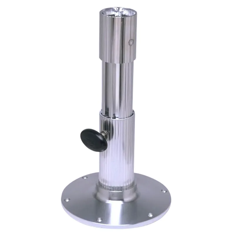 Fluted Series Adjustable Height Pedestal Stanchion (75535)