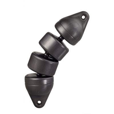 RIB Fender Articulated Black 4-3/4" x 19" (66428)