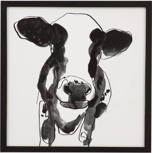 99010-529B Cow Contour II-Framed Art