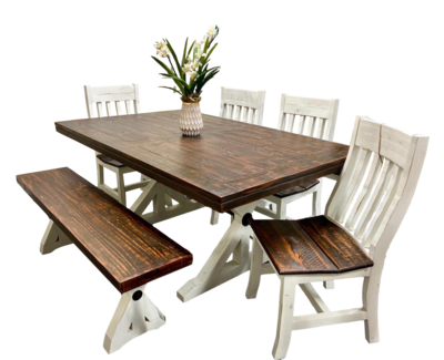 Warehouse Rodeo W201/W202/W203 6pc Dining Set