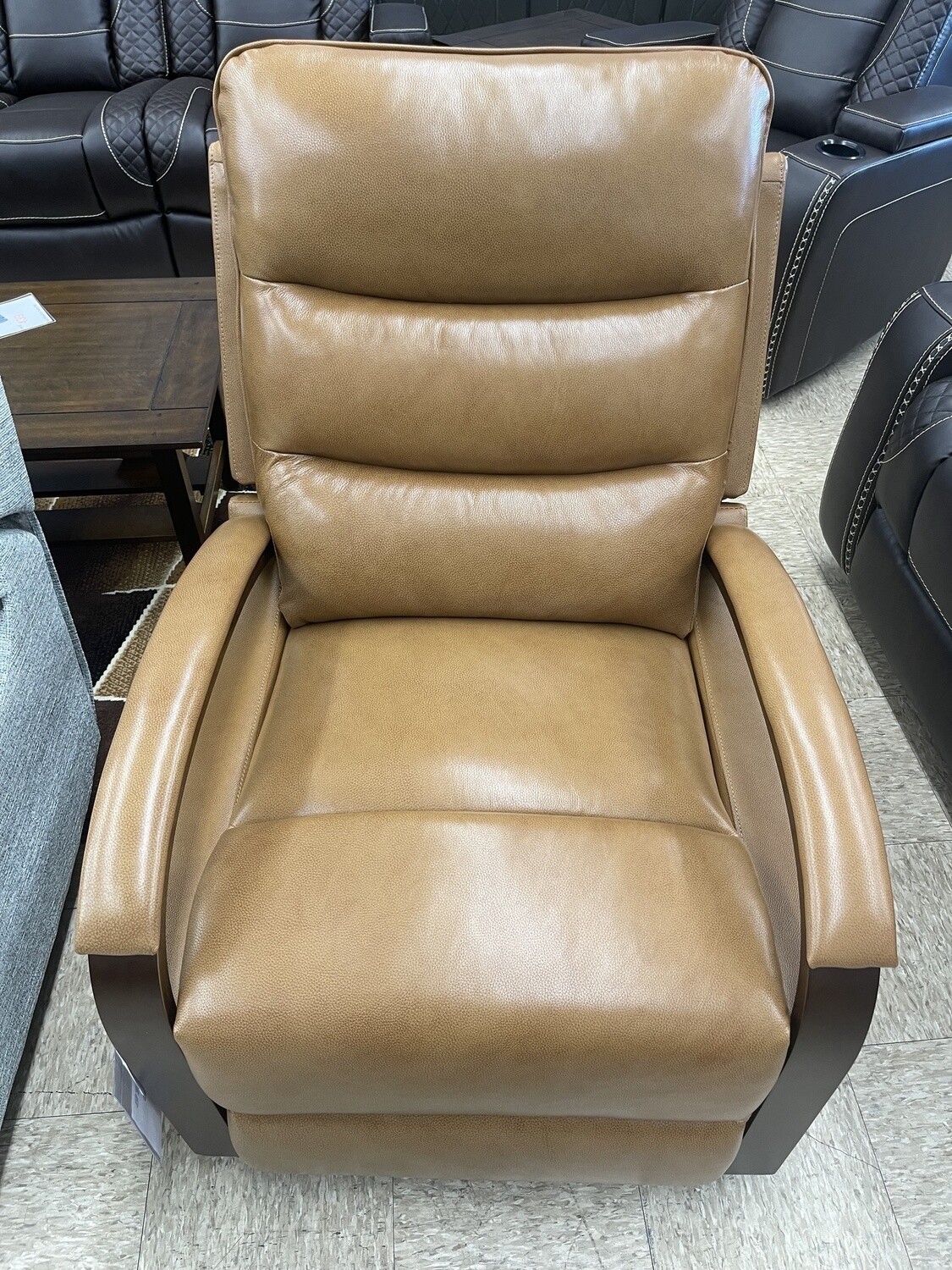 RE0827-CML-Leather Recliner/M