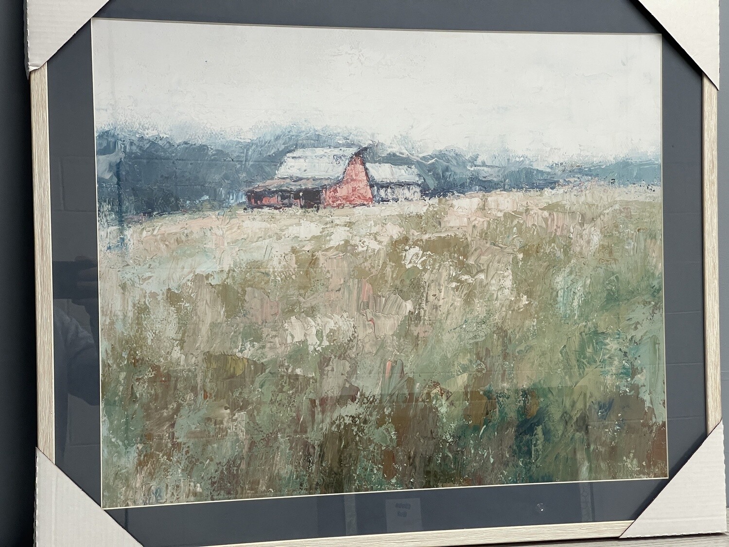 9901-976B Hillside Barn-Framed Art