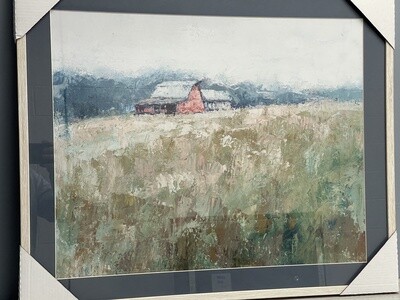9901-976B Hillside Barn-Framed Art