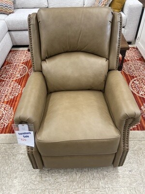RE5259-Camel-Leather Recliner/M