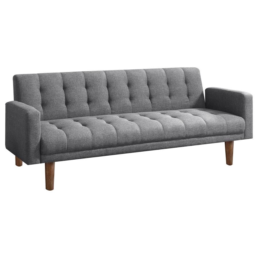 Sommer Tufted Sofa Bed Gray-Sofa Bed