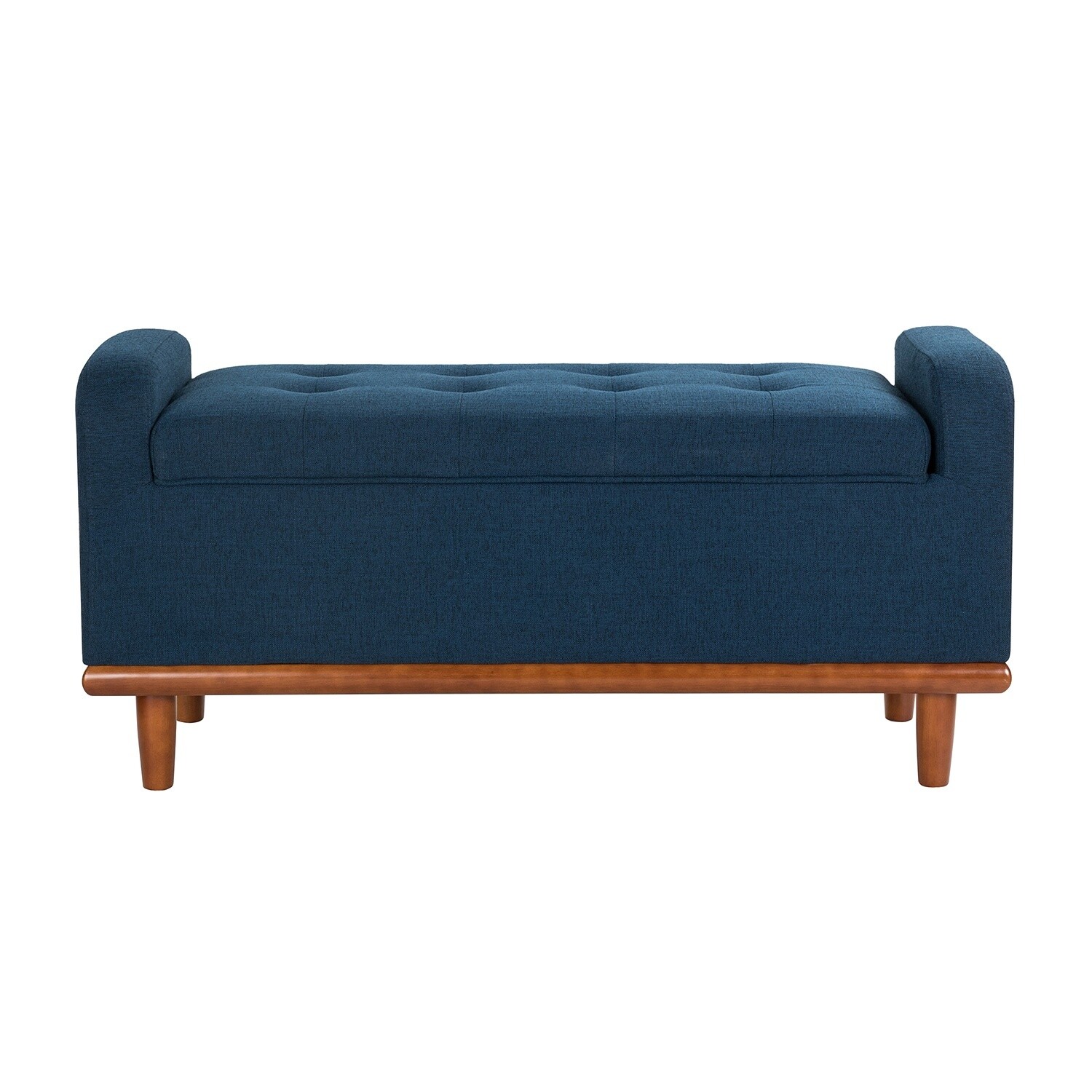 BEOY0568-NAVY Saco Wooden Base Bench