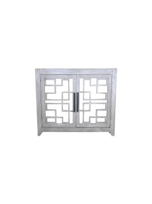 Juliette 2 Door Bunching Console, Color: Dove