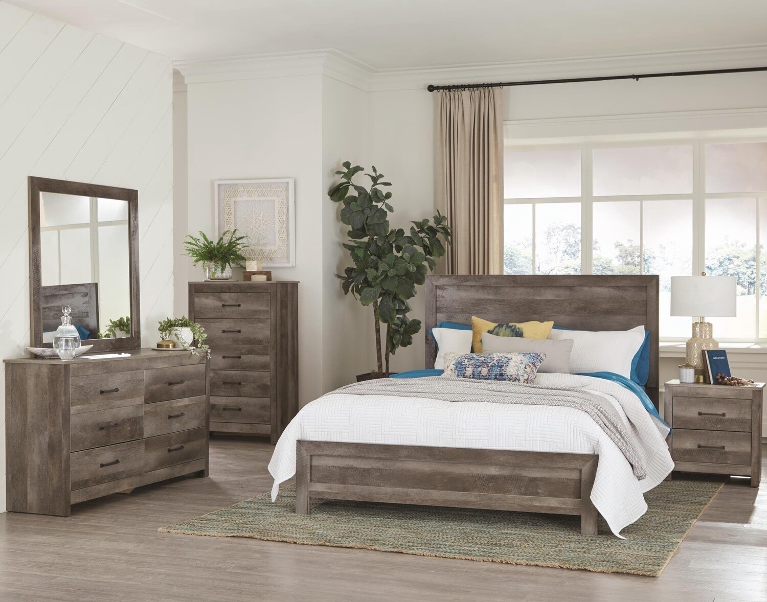 420 Langston-7pc King Bedroom Bundle w/Mattress &amp; Boxspring