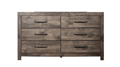 Misty Lodge Mirrored  Dresser- Greige