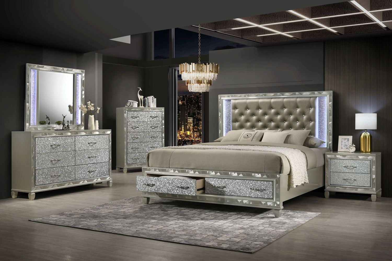 Radiance 5Pc Queen Bedroom Suite