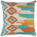 T12942 20x20 Aqua Coral Aztec Pillow