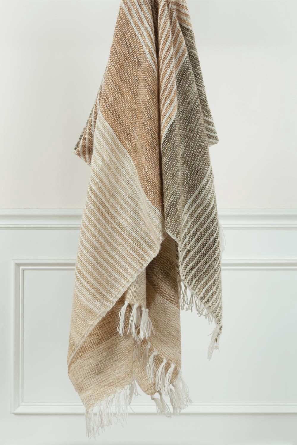 TH0736 Multi Browns Indoor Outdoor Throw