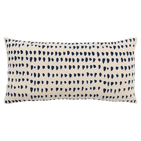 T21604 14x26 Natural and Blue Pillow