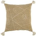 T17660 18x18 Brown Pillow
