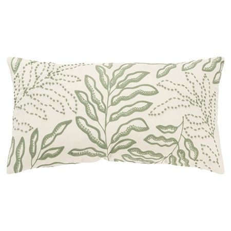T20581 Ivory/Green Pillow